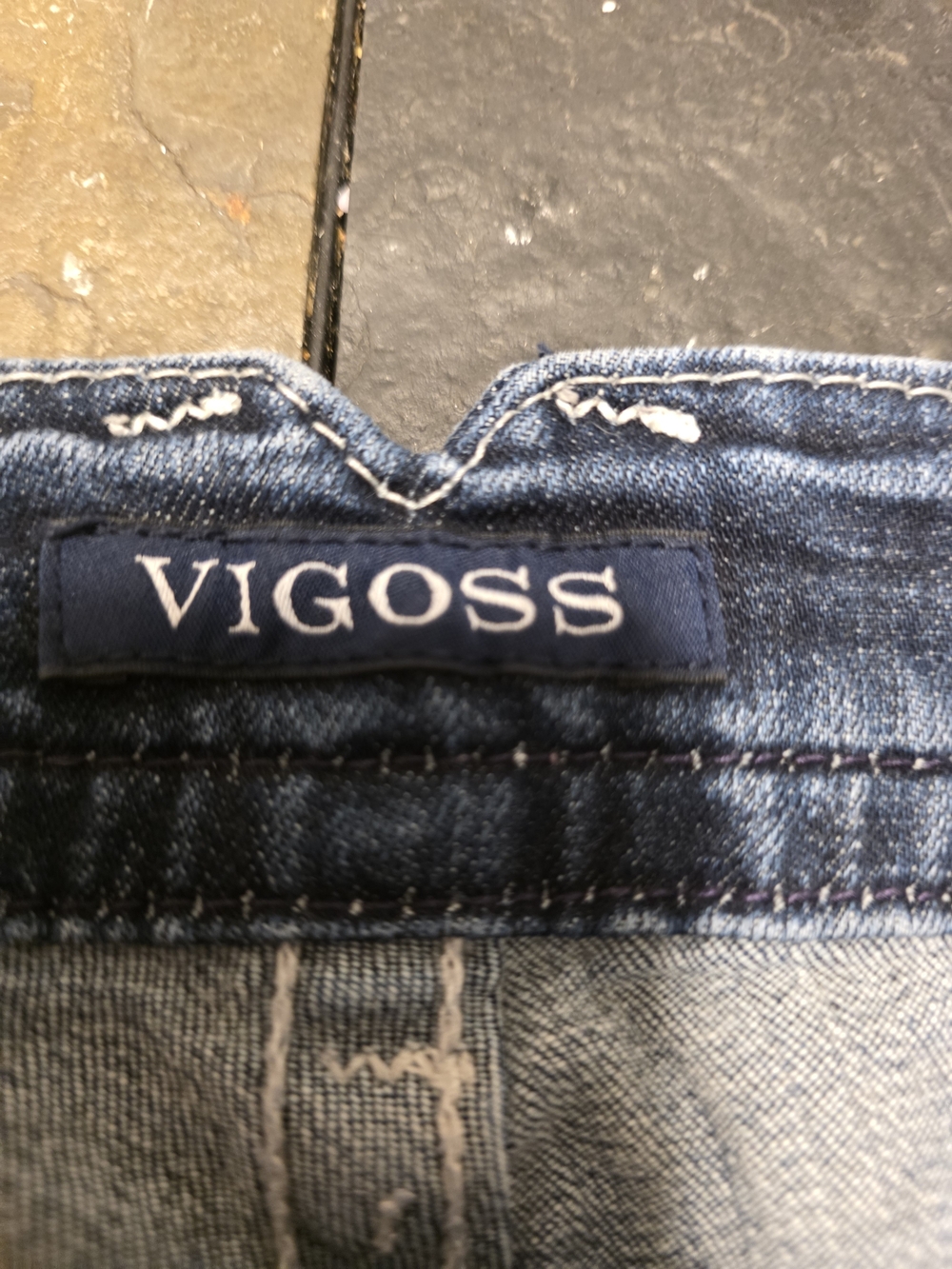 VIGOSS Women’s Dark Blue Denim Jeans - Classic Fit